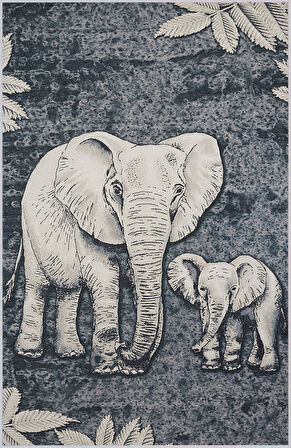 Dijital Baskı Yıkanabilir Kaymaz Taban Salon Halısı Ve Yolluk LNA1462