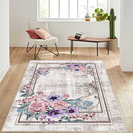 Dijital Baskı Yıkanabilir Kaymaz Taban Salon Halısı Ve Yolluk LNA1489