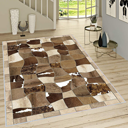 Dijital Baskı Yıkanabilir Kaymaz Taban Salon Halısı Ve Yolluk LNA1515-HT1225