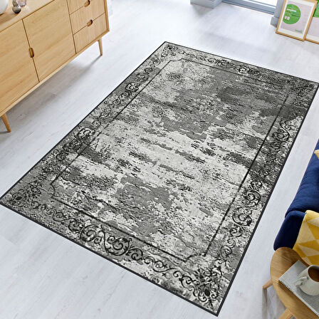 Eliana Home Dijital Baskı Yıkanabilir Kaymaz Taban Salon Halısı Ve Yolluk  LNA1517-sd309
