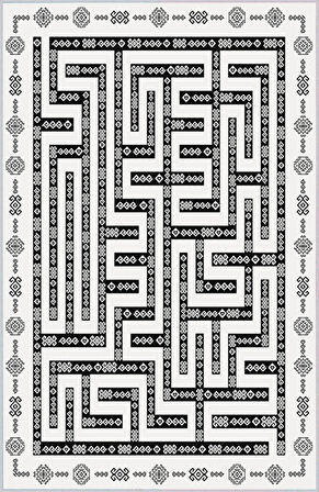 Dijital Baskı Yıkanabilir Kaymaz Taban Salon Halısı Ve Yolluk LNA1532-HS527