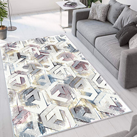 Dijital Baskı Yıkanabilir Kaymaz Taban Salon Halısı Ve Yolluk LNA1533-HT484