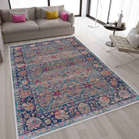 Dijital Baskı Yıkanabilir Kaymaz Taban Salon Halısı Ve Yolluk LNA1579-HT758
