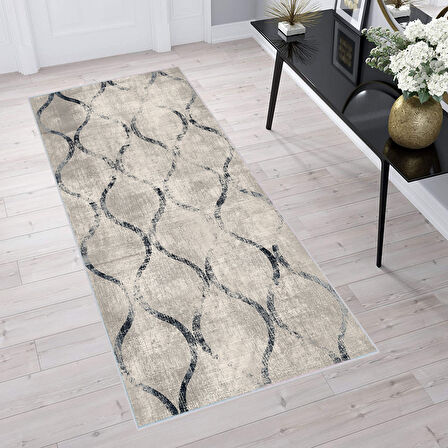 Dijital Baskı Yıkanabilir Kaymaz Taban Salon Halısı Ve Yolluk LNA1596