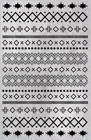 Dijital Baskı Yıkanabilir Kaymaz Taban Salon Halısı Ve Yolluk LNA1603