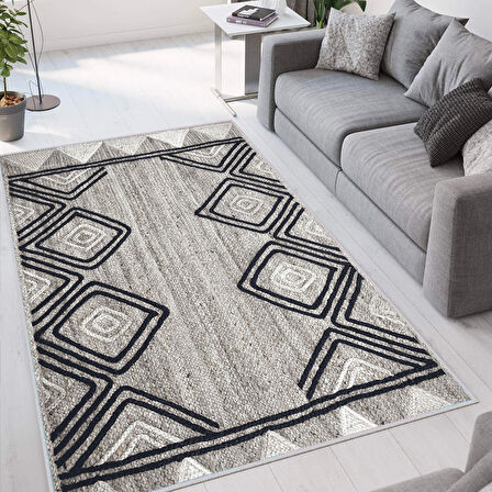 Dijital Baskı Yıkanabilir Kaymaz Taban Salon Halısı Ve Yolluk LNA1660