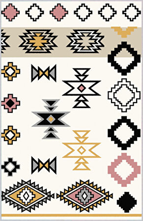 Dijital Baskı Yıkanabilir Kaymaz Taban Salon Halısı Ve Yolluk LNA1663