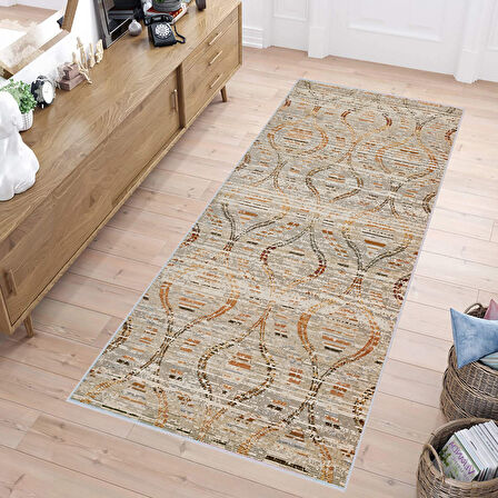 Dijital Baskı Yıkanabilir Kaymaz Taban Salon Halısı Ve Yolluk LNA1672