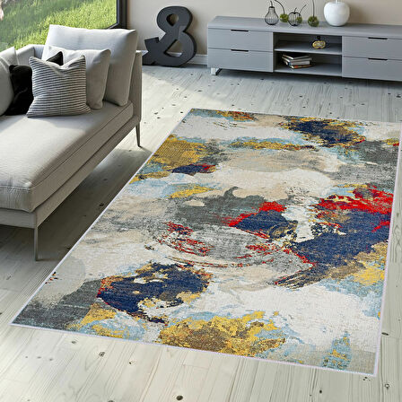 Dijital Baskı Yıkanabilir Kaymaz Taban Salon Halısı Ve Yolluk LNA1711