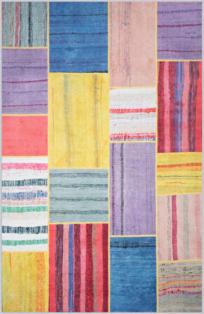 Dijital Baskı Yıkanabilir Kaymaz Taban Salon Halısı Ve Yolluk LNA1714