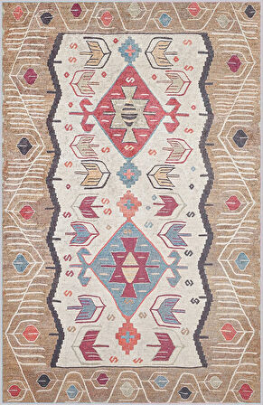 Dijital Baskı Yıkanabilir Kaymaz Taban Salon Halısı Ve Yolluk LNA1722