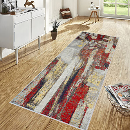 Dijital Baskı Yıkanabilir Kaymaz Taban Salon Halısı Ve Yolluk LNA1726