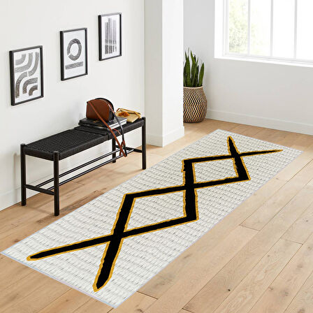 Dijital Baskı Yıkanabilir Kaymaz Taban Salon Halısı Ve Yolluk LNA1731