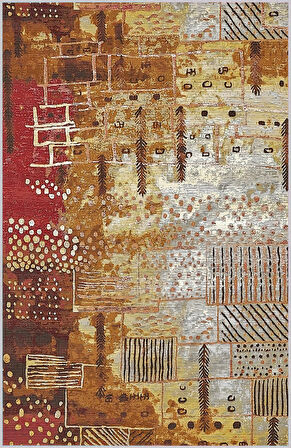 Dijital Baskı Yıkanabilir Kaymaz Taban Salon Halısı Ve Yolluk LNA1736