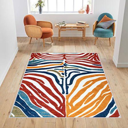 Dijital Baskı Yıkanabilir Kaymaz Taban Salon Halısı Ve Yolluk LNA1745