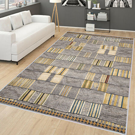 Dijital Baskı Yıkanabilir Kaymaz Taban Salon Halısı Ve Yolluk LNA1750