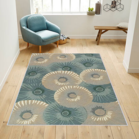 Dijital Baskı Yıkanabilir Kaymaz Taban Salon Halısı Ve Yolluk LNA1751