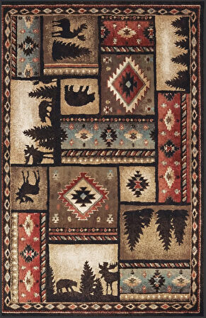 Dijital Baskı Yıkanabilir Kaymaz Taban Salon Halısı Ve Yolluk LNA1755