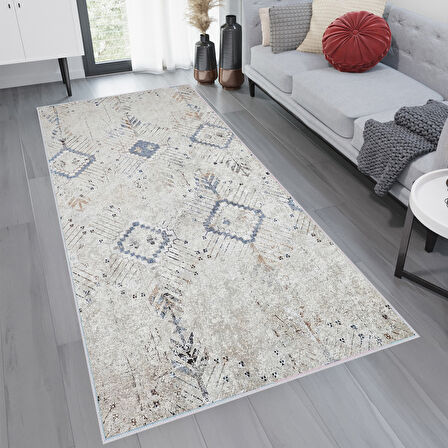 Dijital Baskı Yıkanabilir Kaymaz Taban Salon Halısı Ve Yolluk LNA1761