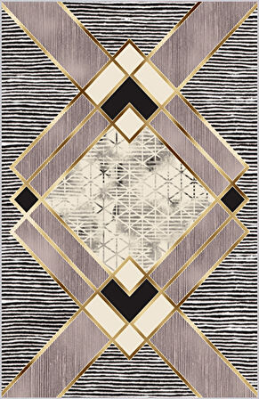 Dijital Baskı Yıkanabilir Kaymaz Taban Salon Halısı Ve Yolluk LNA1830-HT1073