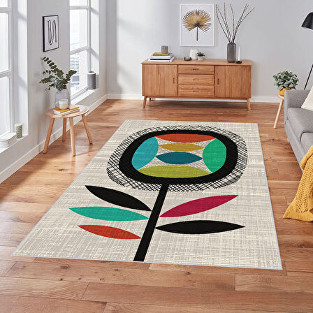 Dijital Baskı Yıkanabilir Kaymaz Taban Salon Halısı Ve Yolluk LNA1845-SM376