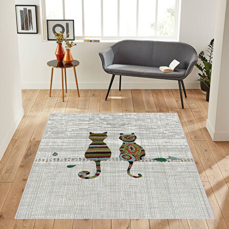 Dijital Baskı Yıkanabilir Kaymaz Taban Salon Halısı Ve Yolluk LNA1855-SM286