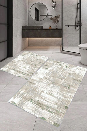 Eliana Home Dijital Baskı 2'li Banyo Paspas Takımı  LNA5-0541 100x60 ve 60x50 cm