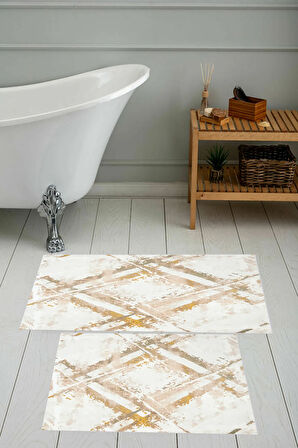 Eliana Home Dijital Baskı 2'li Banyo Paspas Takımı  LNA5-0769 100x60 ve 60x50 cm