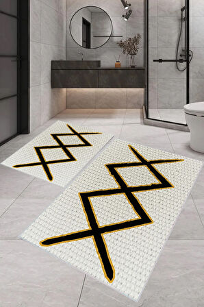 Eliana Home Dijital Baskı 2'li Banyo Paspas Takımı  LNA5-1731 100x60 ve 60x50 cm