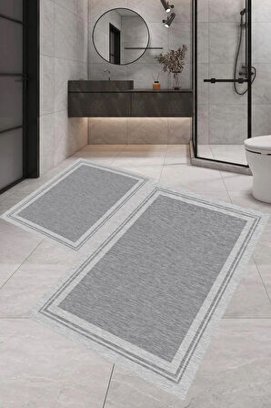 Eliana Home Dijital Baskı 2'li Banyo Paspas Takımı  LNA5-FNL348 100x60 ve 60x50 cm
