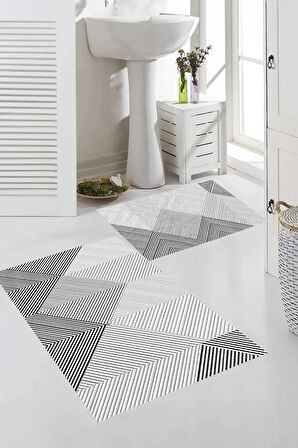 Eliana Home Dijital Baskı 2'li Banyo Paspas Takımı  LNA5-SD540 100x60 ve 60x50 cm
