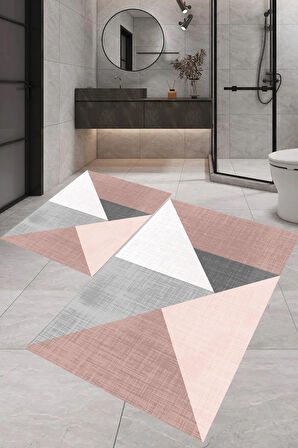Eliana Home Dijital Baskı 2'li Banyo Paspas Takımı  LNA5-SD554 100x60 ve 60x50 cm