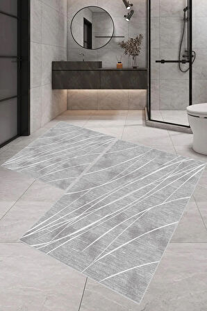 Eliana Home Dijital Baskı 2'li Banyo Paspas Takımı  LNA5-SM366 100x60 ve 60x50 cm
