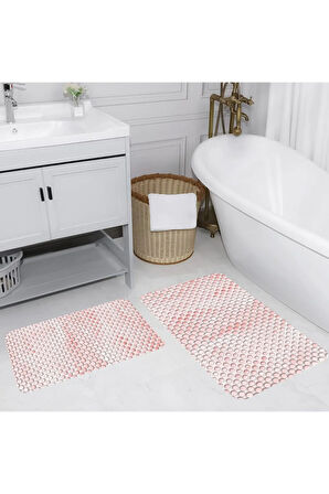 Eliana Home Dijital Baskı 2'li Banyo Paspas Takımı  LNA5102 100x60 ve 60x50 cm