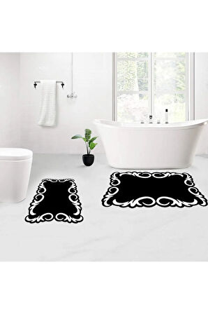 Eliana Home Dijital Baskı 2'li Banyo Paspas Takımı  LNA5115 100x60 ve 60x50 cm