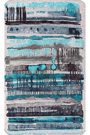 Eliana Home Dijital Baskı 2'li Banyo Paspas Takımı  LNA5187 100x60 ve 60x50 cm
