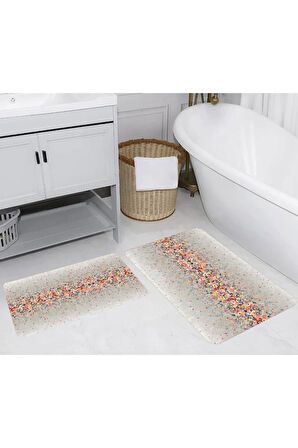 Eliana Home Dijital Baskı 2'li Banyo Paspas Takımı  LNA5240 100x60 ve 60x50 cm