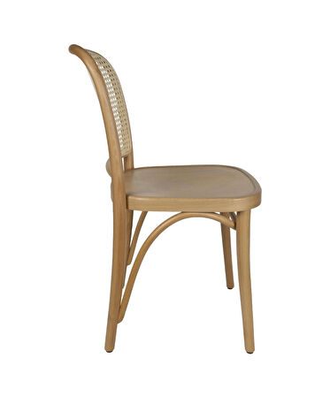 Linda Hasırlı Ahşap Sandalye