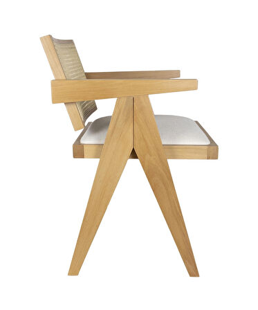 Luna Kollu Döşemeli Hasırlı Sandalye