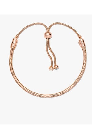 Rose Gold Ayarlanabilir Top Bileklik - Kararmaz Çelik Antialerjik Kadın Bileklik