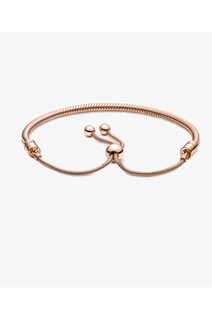 Rose Gold Ayarlanabilir Top Bileklik - Kararmaz Çelik Antialerjik Kadın Bileklik