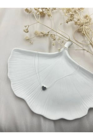Gümüş Mini Kalp Kolye - Minimalist Kararmaz Antialerjik Solmaz Şık Hediyelik Trend Kadın Kolye