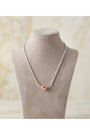 Charm Uyumlu Yılan Zincir Kolye – Kararmaz Çelik Boncuk Charm Takılabilir Gümüş Takı