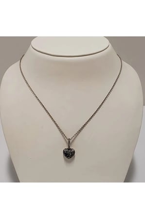 "Love You to the Moon" Yazılı Vintage Kolye – 925 Ayar Gümüş Zirkon Taşlı Ay Yıldızlı Kalp Kadın Kolyesi