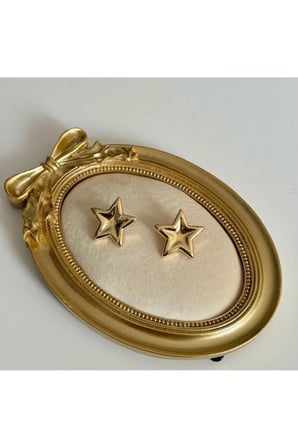 Vintage 14K Altın Kaplama Zirkon Taşlı Yonca Küpe Butik VIP Mücevher Işıltılı Şans Küpesi