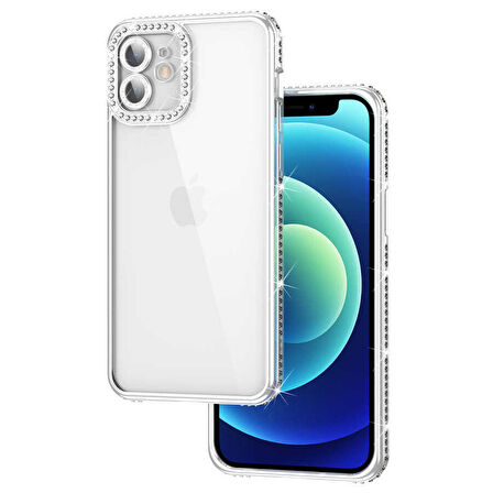 iPhone 11 Uyumlu (Köşeli 12 GÖRÜNÜMLÜ) KIRMIZI Extra Kamera Korumalı (Kamerası Lensli) Lazer Kılıf