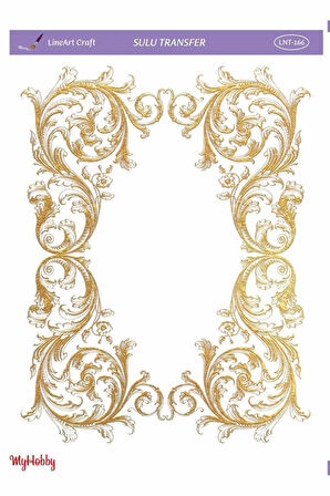 Lineart Altın Sarısı Sulu Transfer LNT166 25x35cm