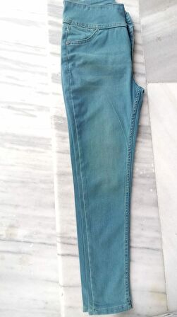 LENAY  Yüksek Bel Likralı Jean Pantolon 90 Cm