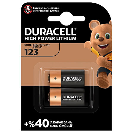 LENAY  Duracell Ultra Lityum Cr123a 2li