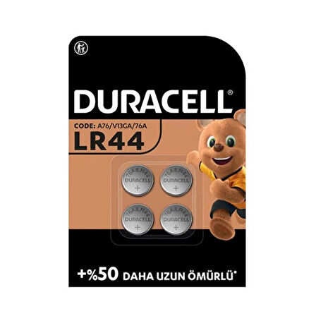 LENAY  Duracell Lr44/ag13 Alkalin Pil 4lü